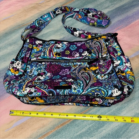 Vera Bradley Disney MICKEYS PAISLEY CELEBRATION Large On The Go Crossbody Purse - Picture 7 of 7